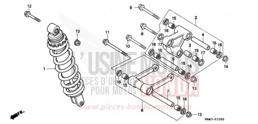 REAR CUSHION XL600VT de 1996